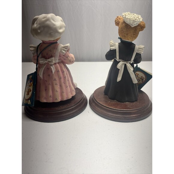 VTG Dept 56 Upstairs Downstairs Bears Flora Mardle/Mrs Bumble With Tags - Picture 6 of 6